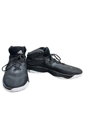 Adidas Pro Bounce mens black leather basketball sneakers rare sz 20 SKU 10-130
